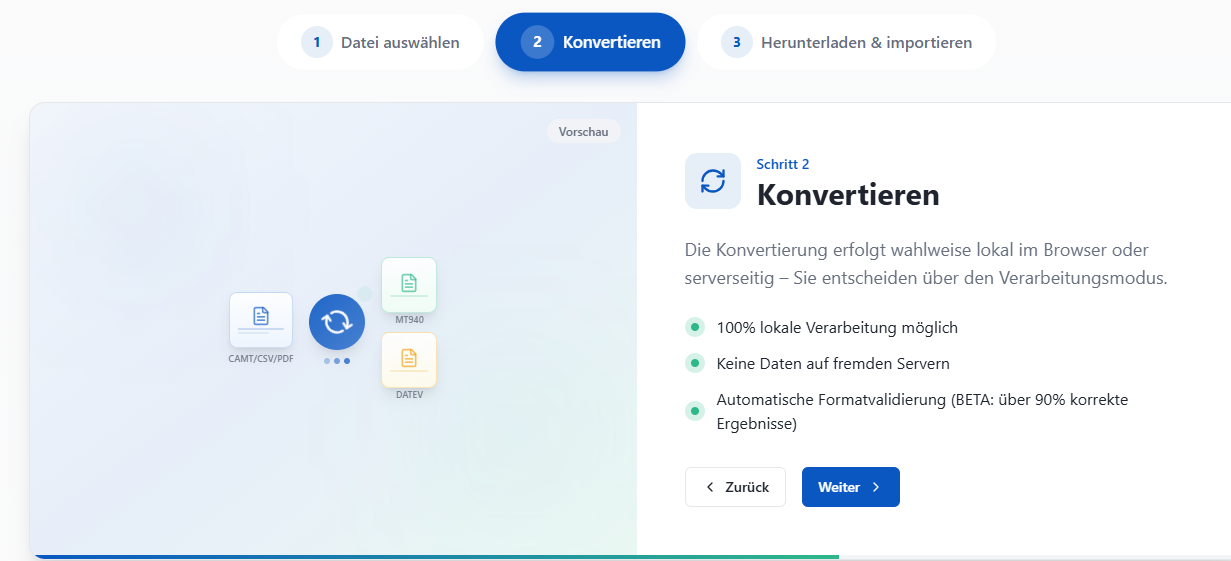 CAMT.053 in MT940 umwandeln in 2025 – was sich ab November 2025 ändert, was DATEV kann (und was nicht) und wie unser Konverter hilft 2 CAMT.053 in MT940 umwandeln